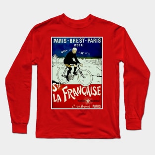 Tour De France Vintage 1898 Bicycle Racing Print Long Sleeve T-Shirt